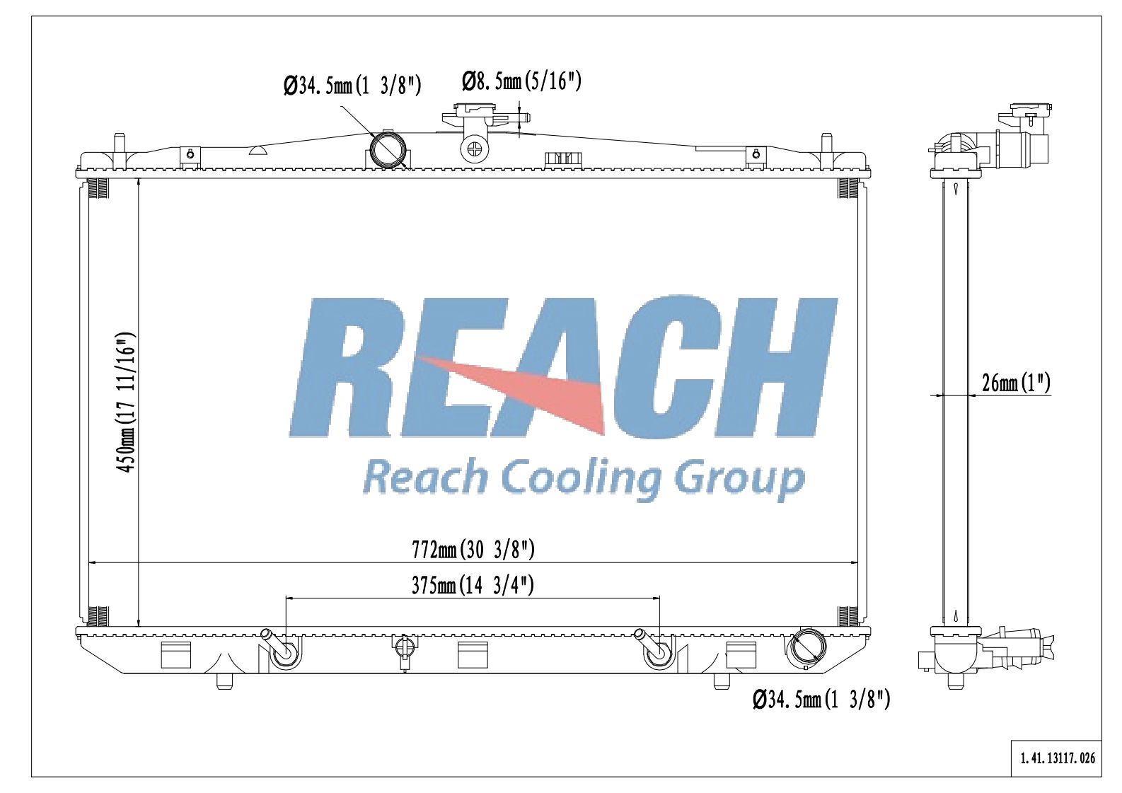 813197 Radiator 41-13117
