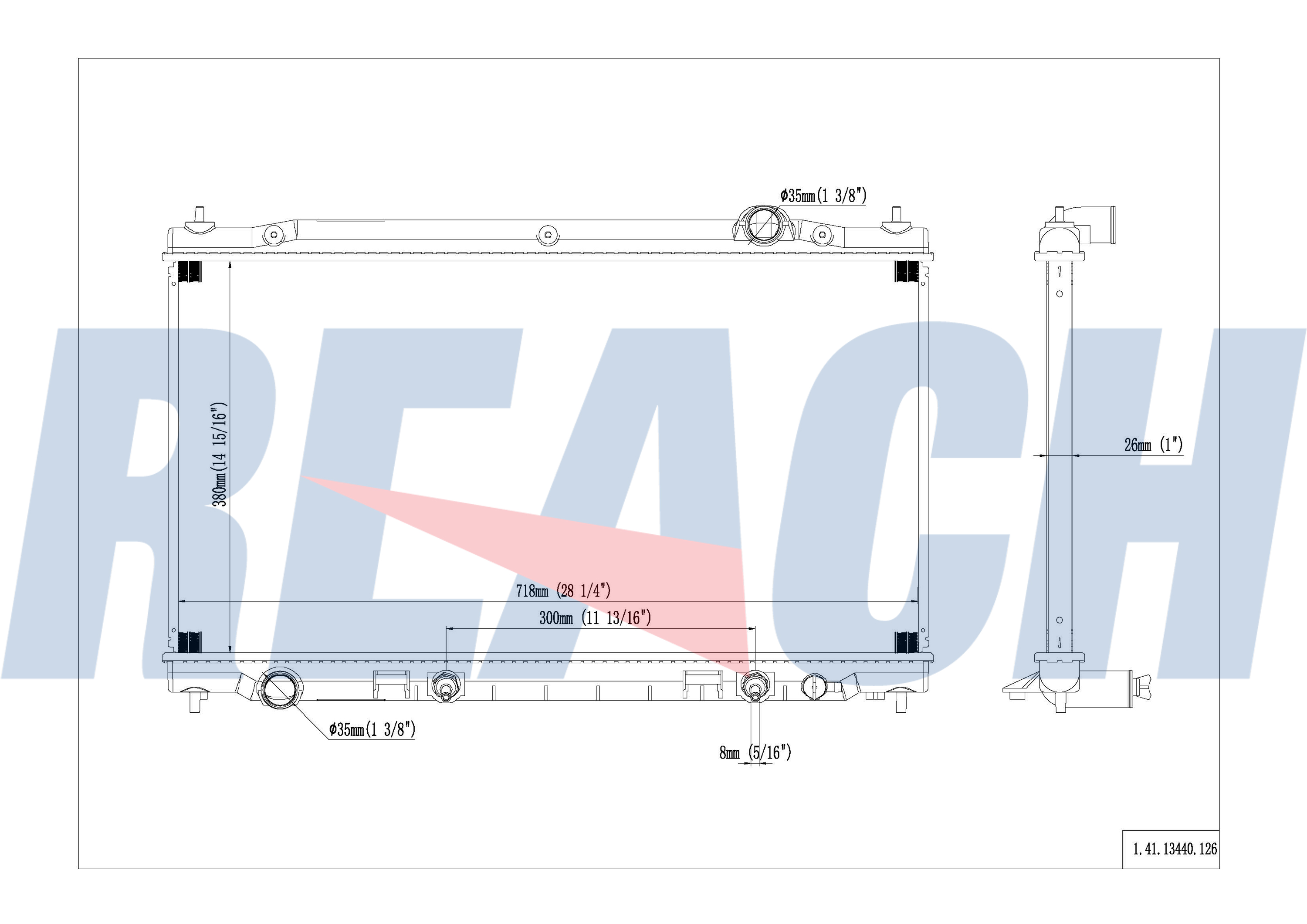 13840 Radiator 41-13440