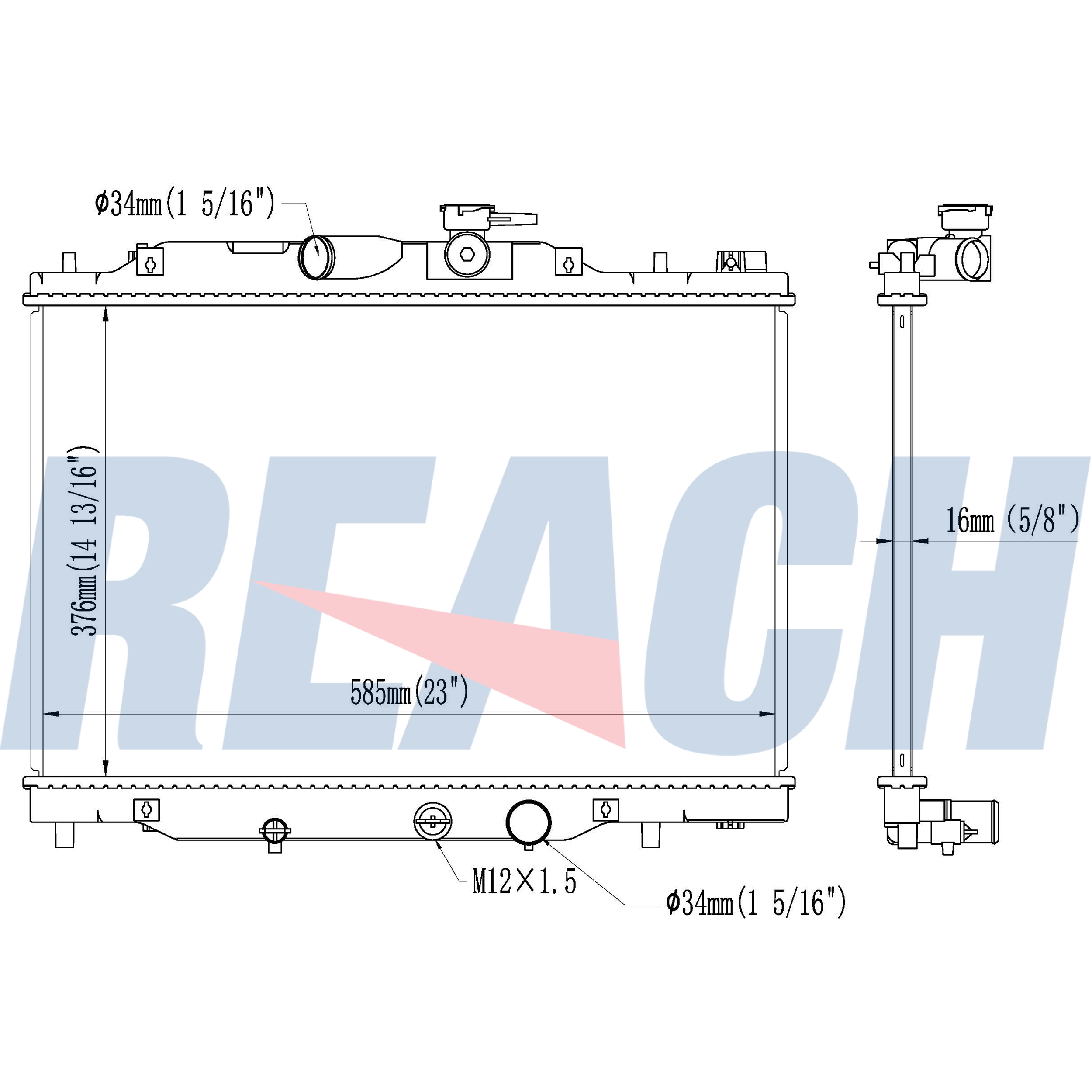 13840 Radiator 41-13580