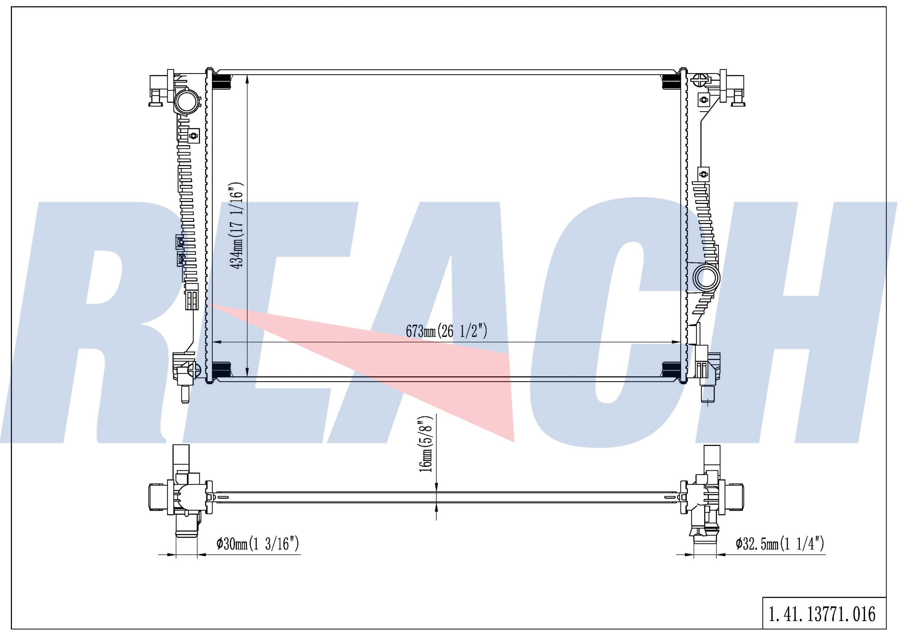13771 Radiator 41-13771