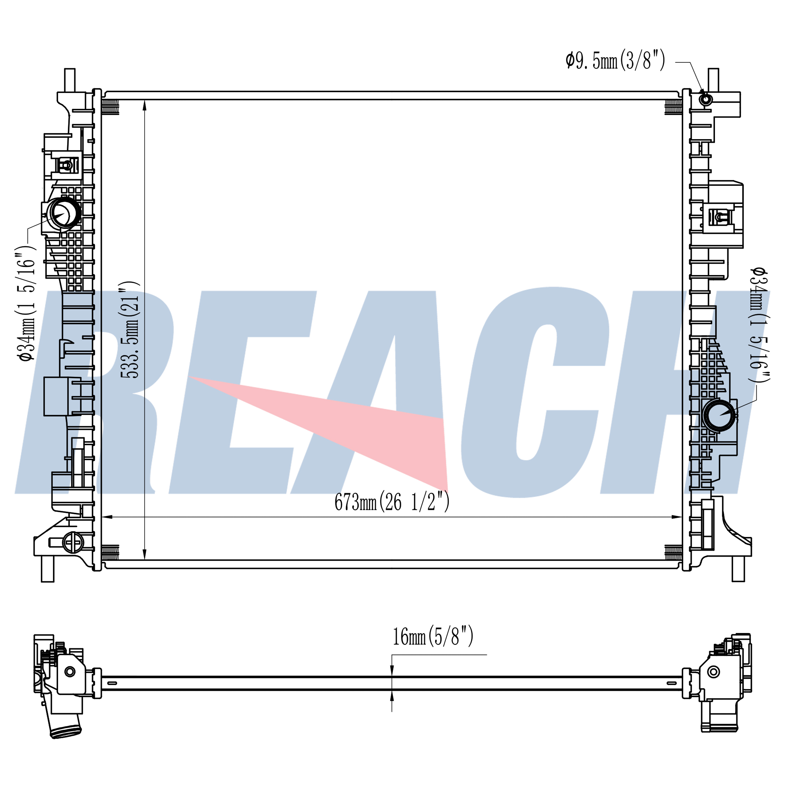 13850 Radiator 41-13850