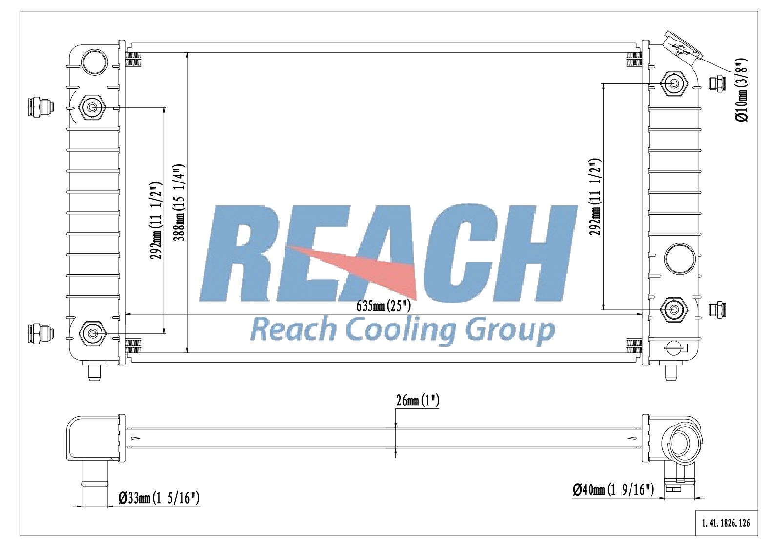 1826 Radiator 41-1826